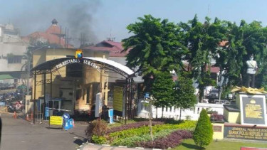 Serangan bom di Mapolrestabes Surabaya, Senin, 14 Mei 2018.