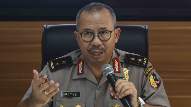 Kadiv Humas Polri, Irjen Pol Setyo Wasisto memberikan keterangan pers 
