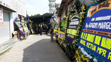 Suasana rumah duka Gogon.