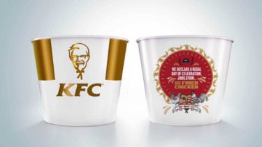Menu baru KFC yang terinspirasi dari Pangeran Harry dan Meghan Markle.