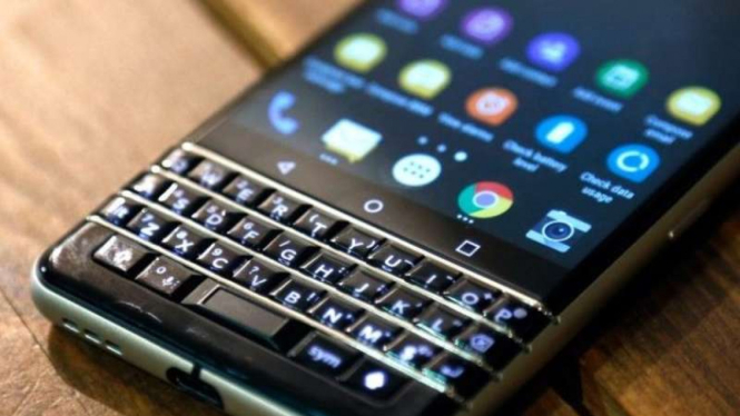 Ilustrasi ponsel Blackberry.