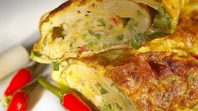 Telur dadar lezat.