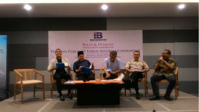Survei Indo Barometer soal 20 Tahun Reformasi