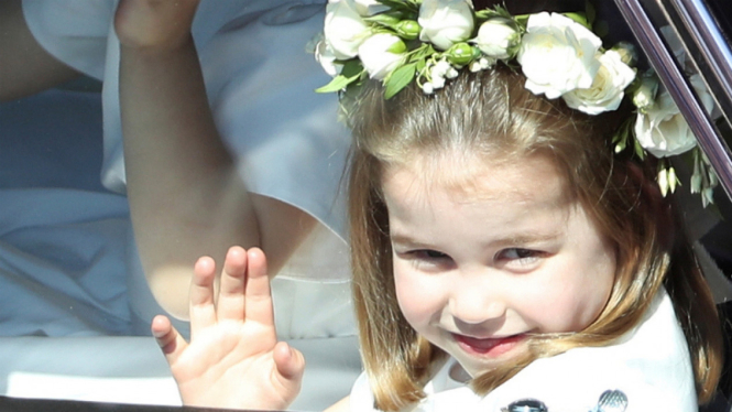 Putri Charlotte di Royal Wedding.