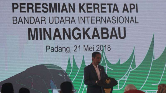Jokowi: Kereta Bandara di Padang Lebih Murah dari Jakarta