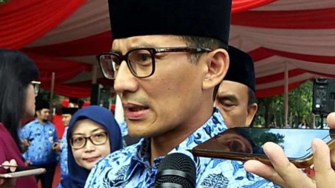 Wakil Gubernur DKI Jakarta Sandiaga Uno
