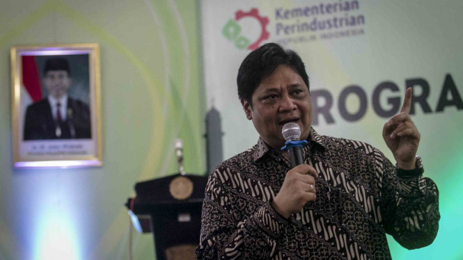 Menteri Perindustrian, Airlangga Hartarto memberikan kuliah umum