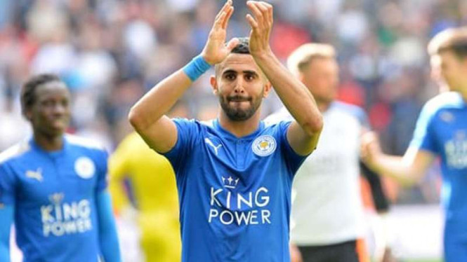 Winger Leicester City, Riyad Mahrez.