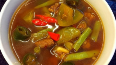 Ilustrasi asem-asem buncis daging
