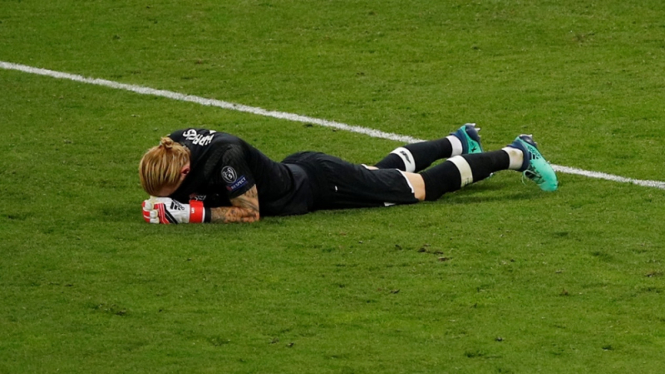 Kiper Liverpool, Loris Karius dalam laga final Liga Champions