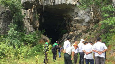 Gua Ek Lentie di Desa Meunasah Lhok, Aceh Besar.