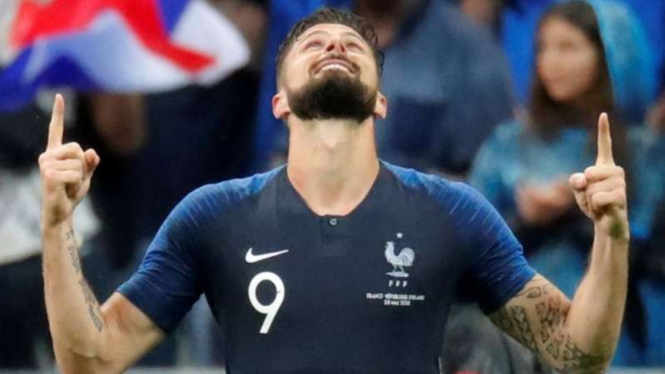 Striker Timnas Prancis, Olivier Giroud.