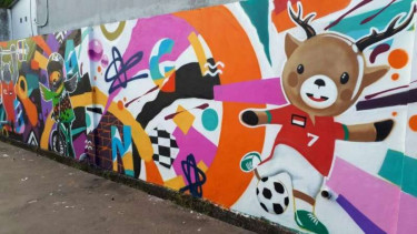 Kampung Asian Games di Kawasan Lorong Plaju Mari, Palembang