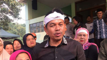 Calon wakil gubernur Jawa Barat, Dedi Mulyadi, di Bandung pada Selasa, 5 Juni 2018.