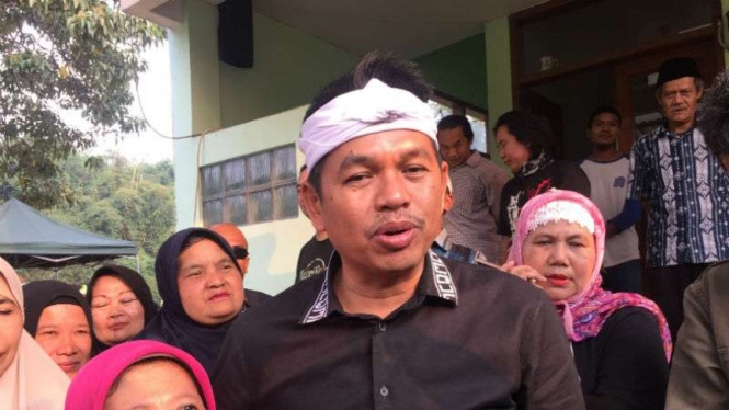 Calon wakil gubernur Jawa Barat, Dedi Mulyadi, di Bandung pada Selasa, 5 Juni 2018.
