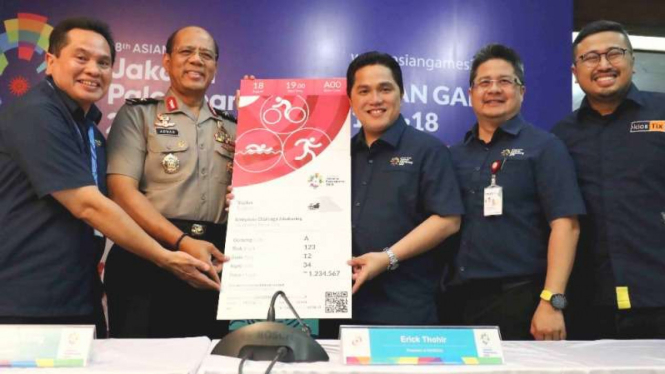 Konferensi pers Ticketing Asian Games 2018