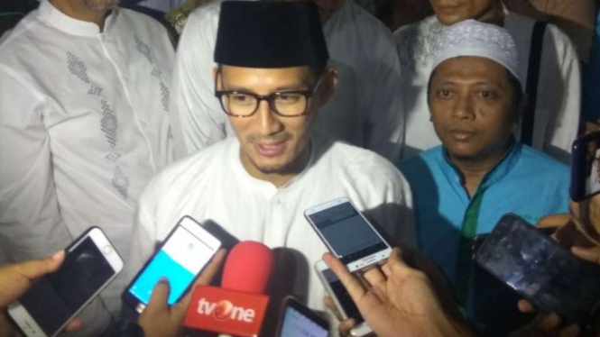 Cawapres Sandiaga Salahuddin Uno.