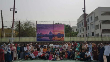 Para WNI merayakan Idul Fitri di India