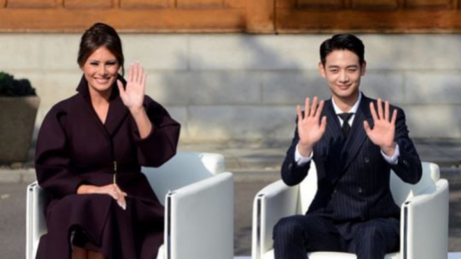 Minho SHINee dan Melania Trump.
