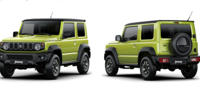 Wujud Suzuki Jimny terbaru.