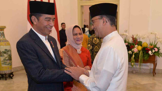 Presiden Jokowi dan Anies Baswedan
