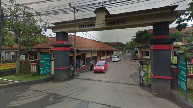 Pintu masuk Pusdikmin Lemdik Polri.