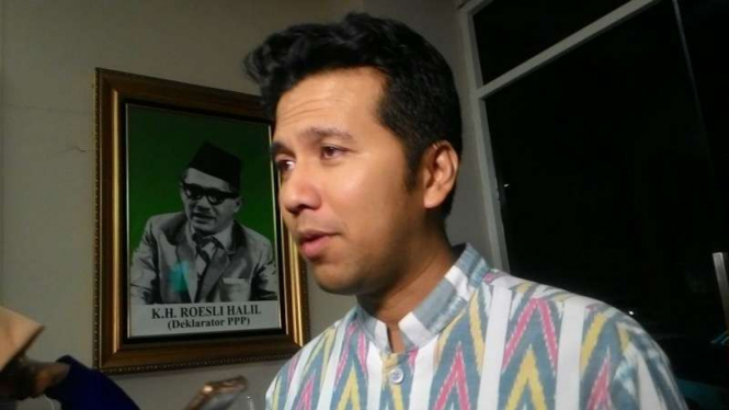 Calon wakil gubernur Jawa Timur, Emil Dardak, di kantor pusat Partai Persatuan Pembangunan di Jakarta pada Rabu, 4 Juli 2018.