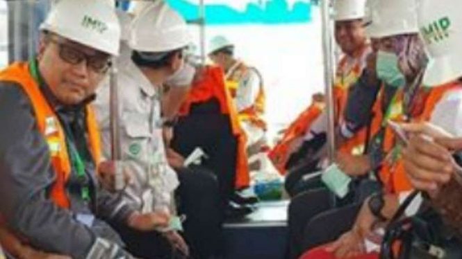 Dede Yusuf saat berkunjung ke PT IMIP Morowali.