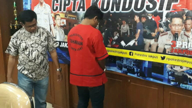 Tersangka kasus penjambretan maut, HS.
