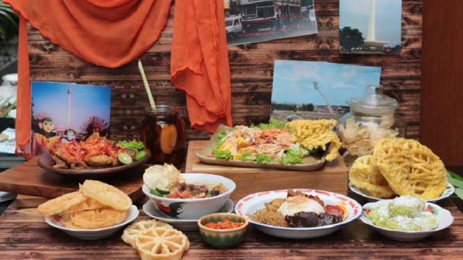 Ilustrasi kuliner nusantara. 