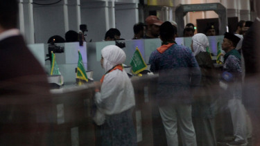 Layanan Imigrasi Arab Saudi di Bandara Soekarno Hatta. Foto ilustrasi.