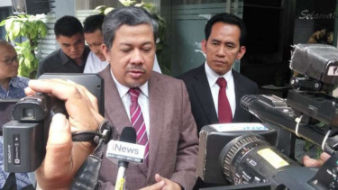 Fahri Hamzah di Polda Metro Jaya.