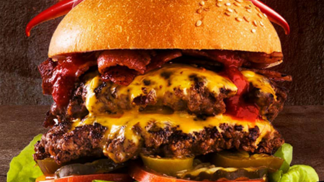 Burger terpedas di dunia.