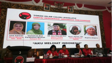 Jajaran pengurus PDIP saat memperkenalkan profil sejumlah calon anggota legislatif untuk Pemilu 2019 beberapa waktu lalu.