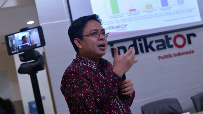 Direktur Eksekutif Indikator Politik Indonesia Burhanuddin Muhtadi.