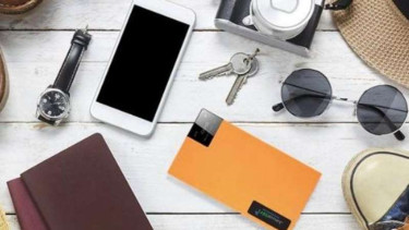 Penyedia layanan sewa pocket wifi, JavaMifi (kotak orange).