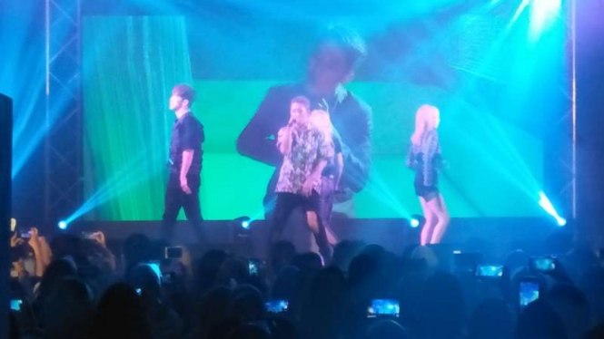 Kard konser di Kota Kasablanka, Jakarta (21/7/2018)