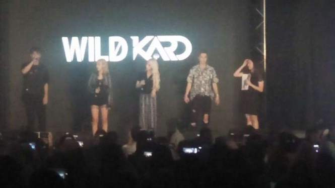 Kard konser di Kota Kasablanka, Jakarta (21/7/2018)