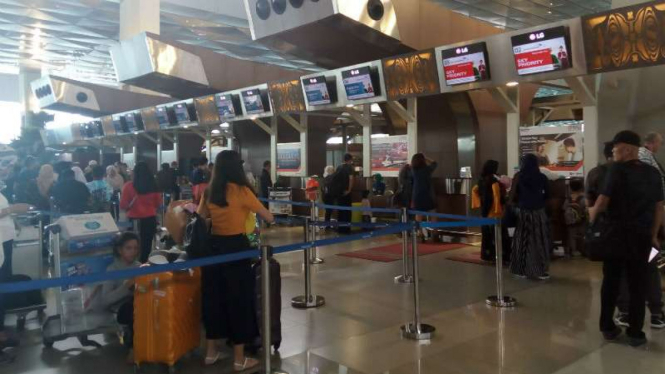 Suasana di Terminal 3 Bandara Soekarno Hatta. 