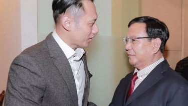 AHY dan Prabowo.