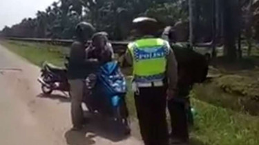 Petugas kepolisian dibuat terkejut