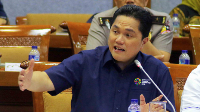 Pengusaha sekaligus Ketua Indonesia Asian Games Organizing Committee (INASGOC), Erick Thohir 