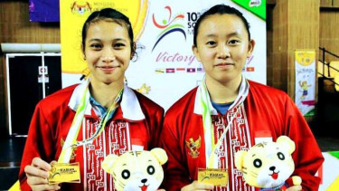 Ganda putri Indonesia, Melani Mamahit/Putri Larasati di Asean Schools Games 2018
