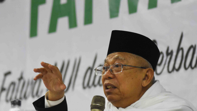 Ketua Umum Majelis Ulama Indonesia (MUI), KH Ma'ruf Amin.