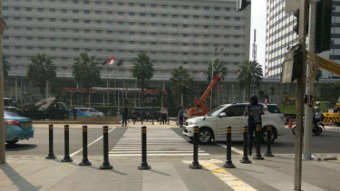 Pelican crossing di kawasan Bundaran HI, Selasa, 31 Juli 2018.