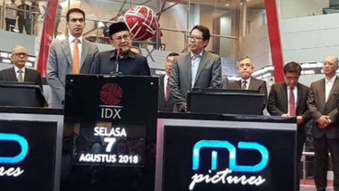 BJ Habibie menghadiri listing MD Pictures.
