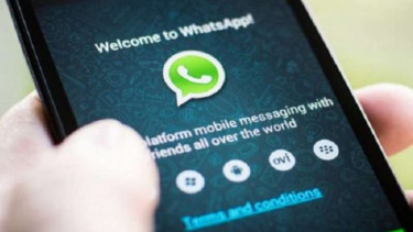 Aplikasi WhatsApp.