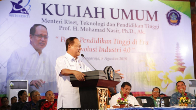 Menteri Riset, Teknologi, dan Pendidikan Tinggi (Menristekdikti) Mohamad Nasir