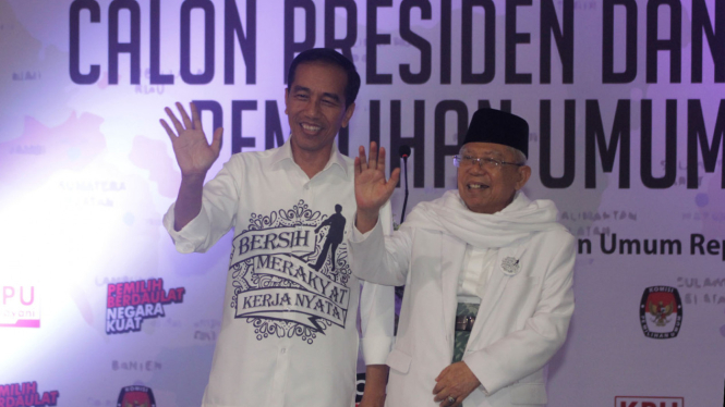 Pasangan Jokowi-Ma'ruf Amin. 