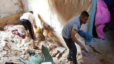 Serangan udara menghancurkan rumah warga di wilayah Gaza